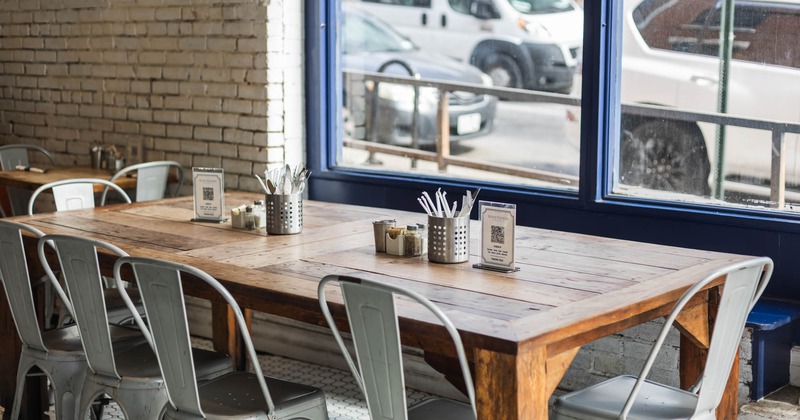 Tables ready for guests