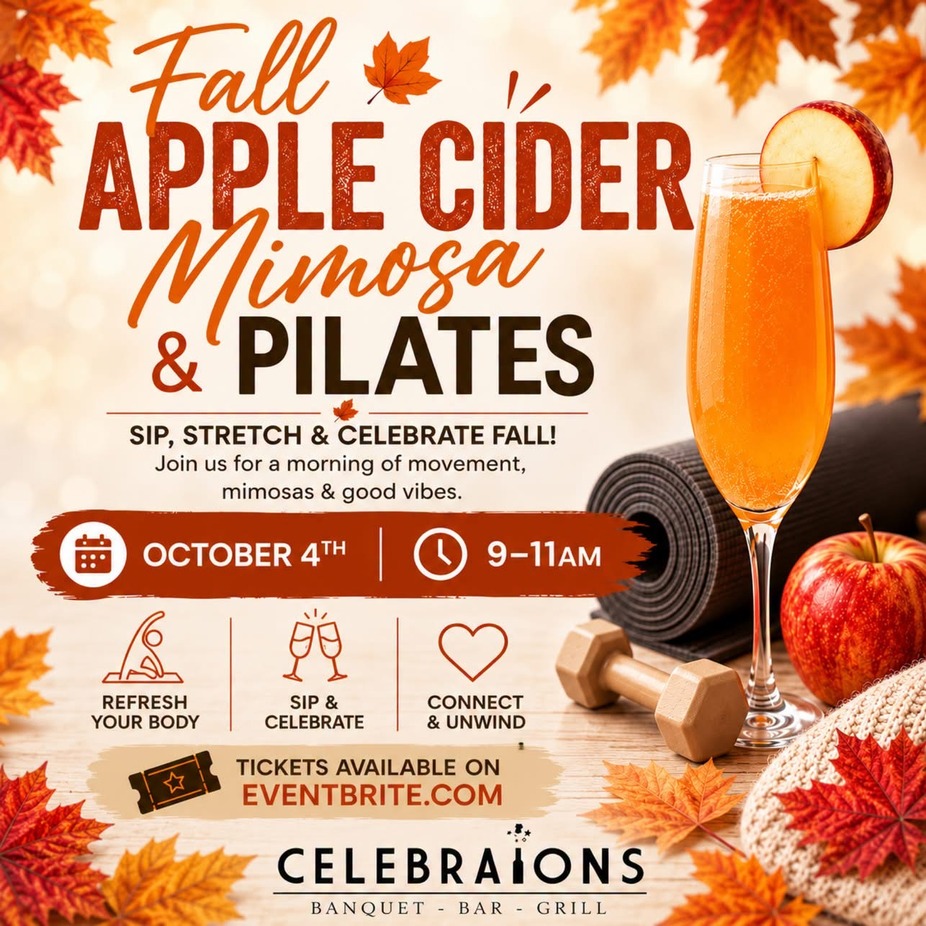 Apple Cider Mimosas & Pilates event photo