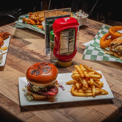 Various food on the table.