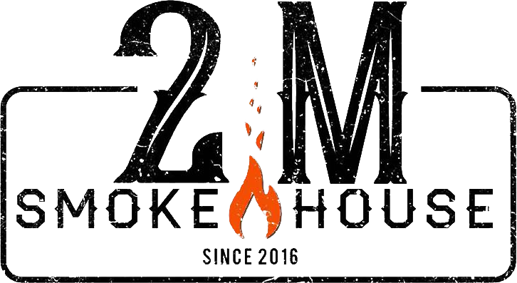 2M Smokehouse BBQ logo scroll