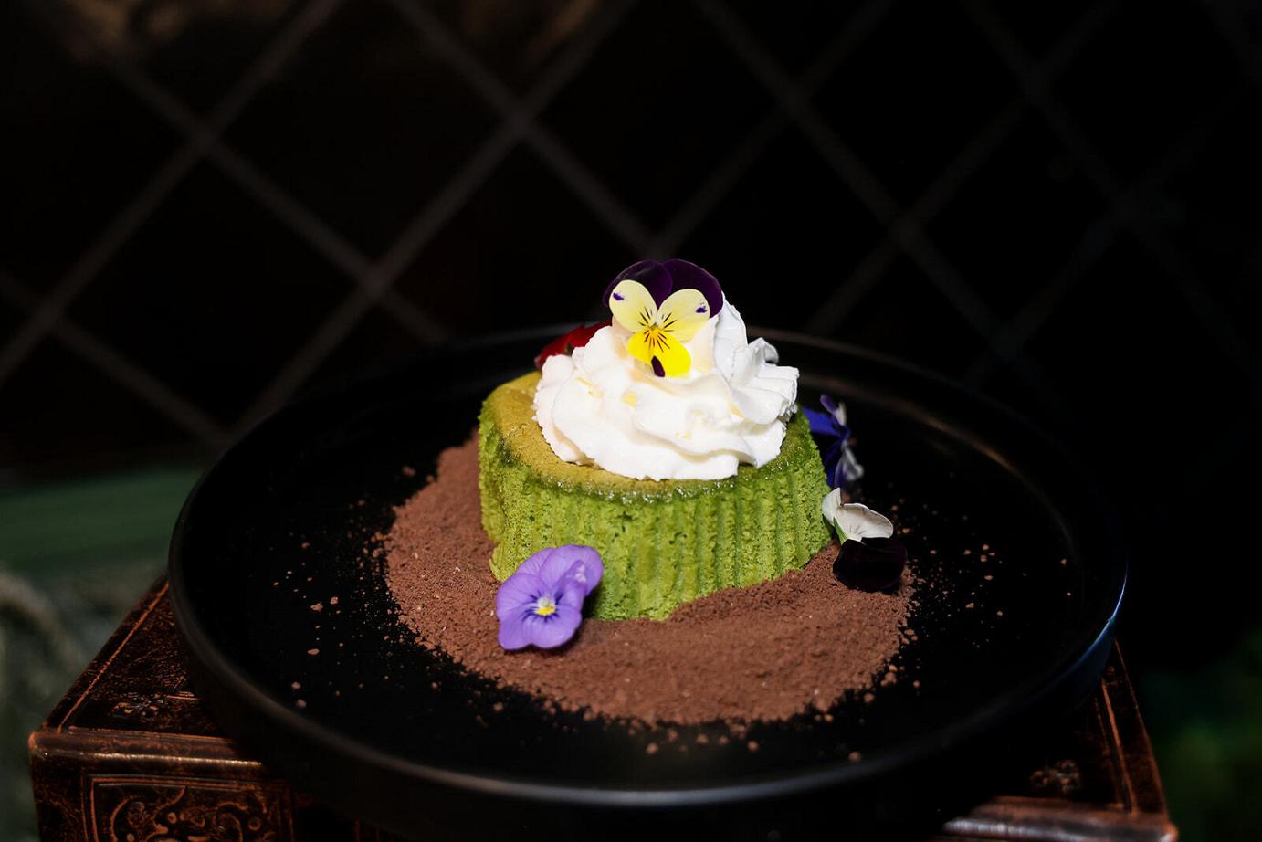  Pale pink cocktail, top view 