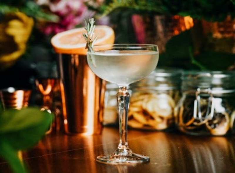 Cocktails with rosemary