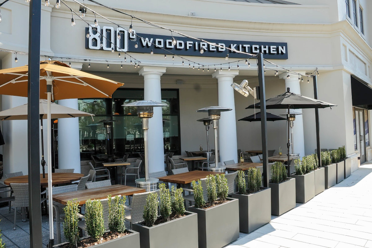 Exterior, entrance with patio