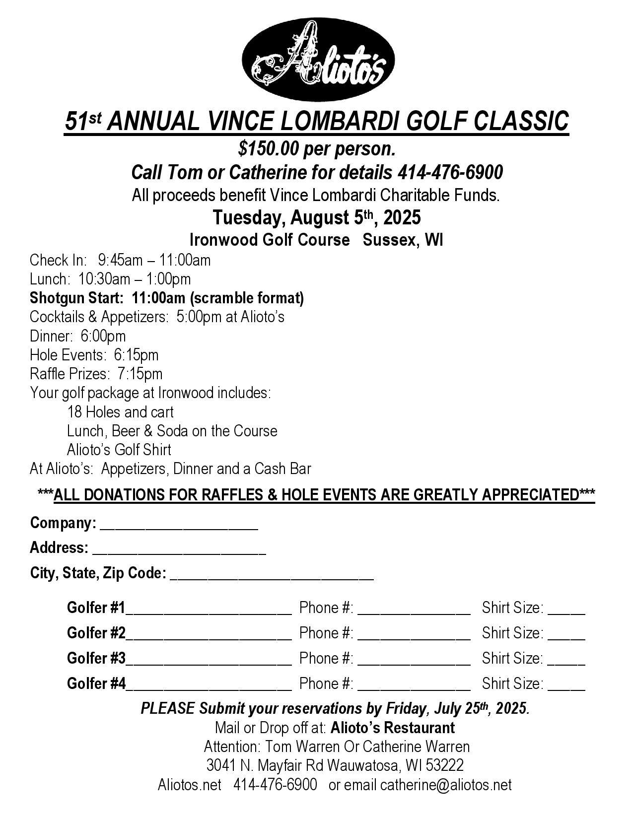 Alioto's Annual Golf Classic 2