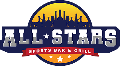 All Stars Sports Bar & Grill logo scroll