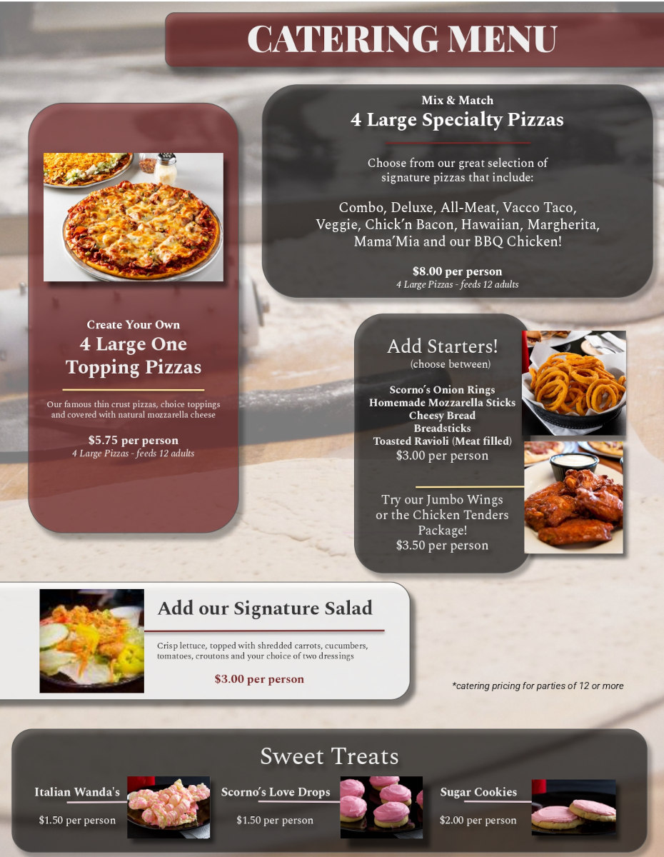 Catering Menu page 2