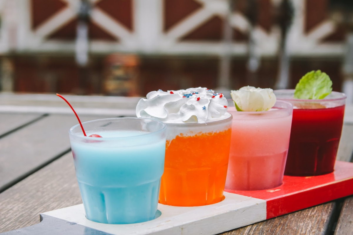 Colorful cocktails