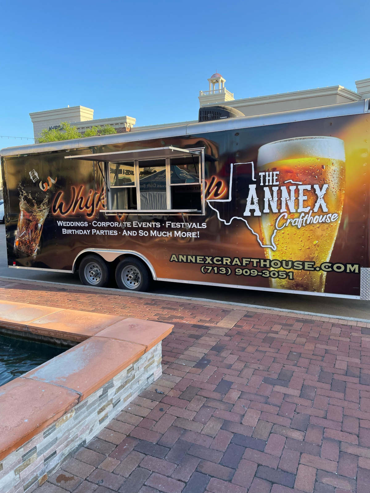 Exterior, The Annex Crafthouse food truck, parked on the street