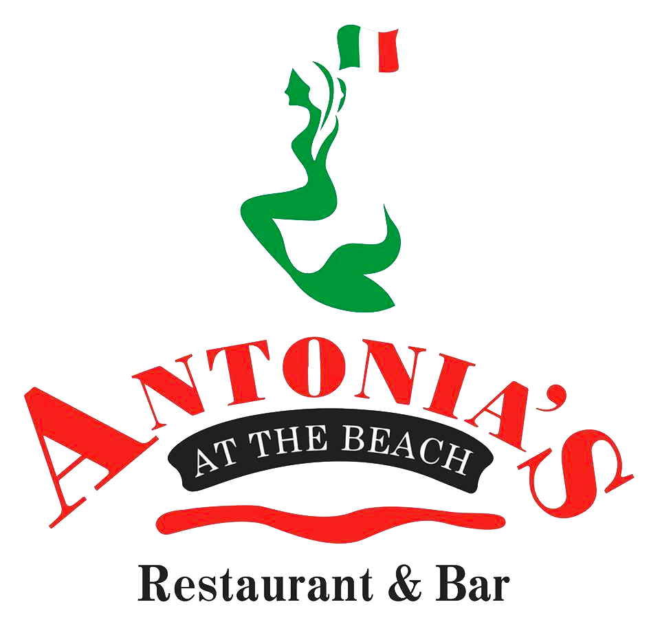 Antonia's At The Beach logo scroll