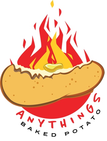 Anything's Baked Potato logo scroll