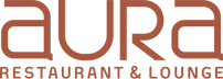 Aura Restaurant & Lounge logo scroll