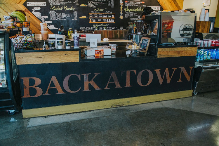 a cup of coffee at the Backatown Coffee Parlour