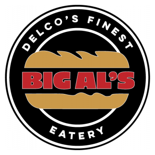 Big Al's Eatery logo scroll