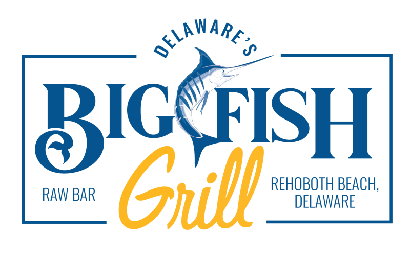 Rehoboth Beach - Big Fish Grill logo scroll
