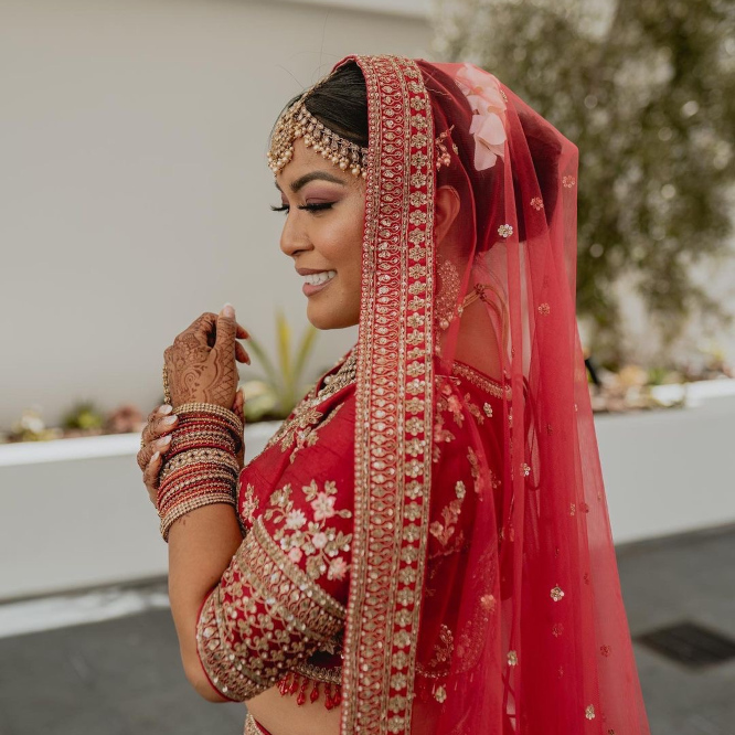 Bride in traditional attire