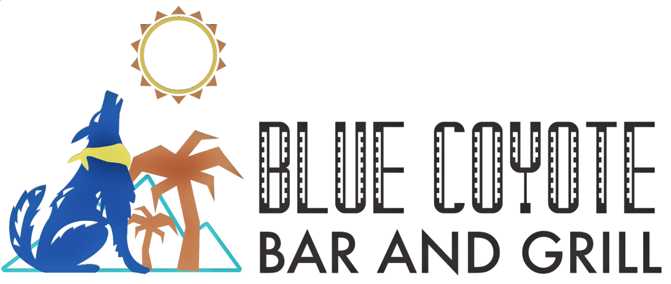 Blue Coyote Grill logo scroll
