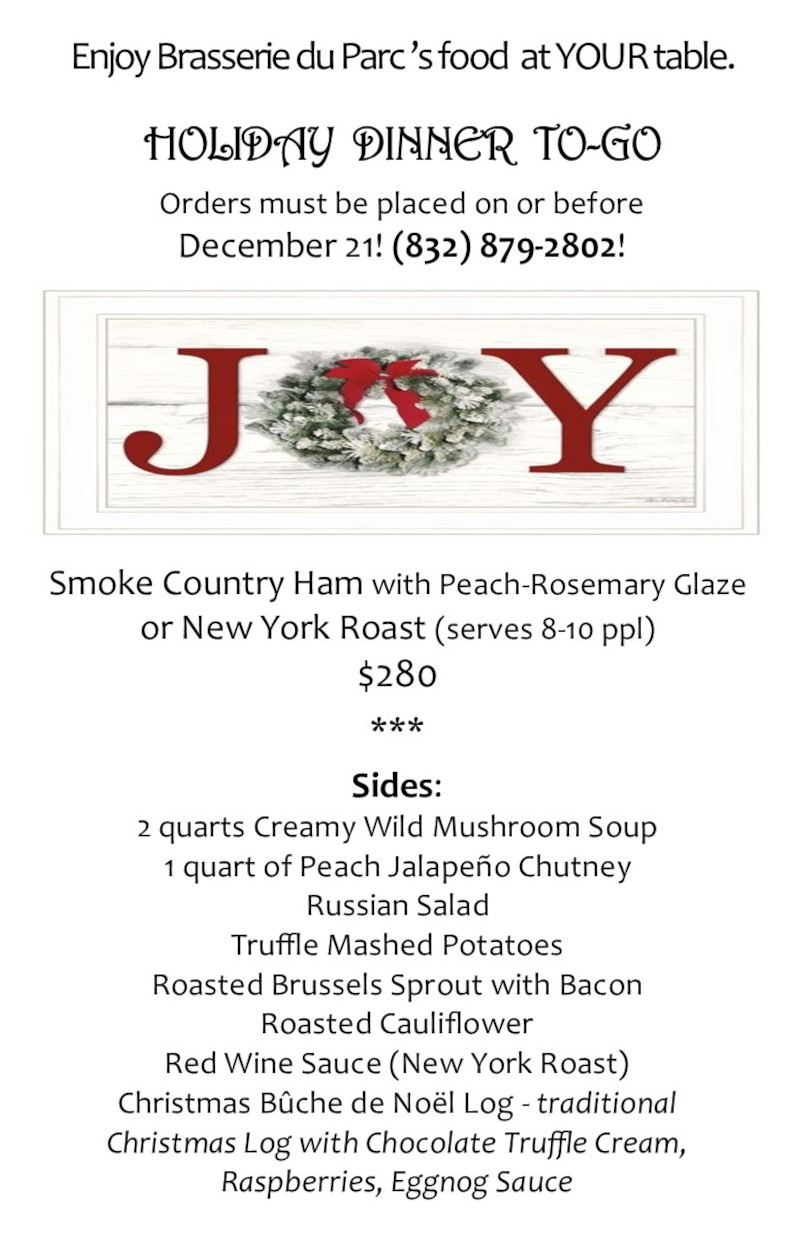 Brasserie Du Parc Houston, TX