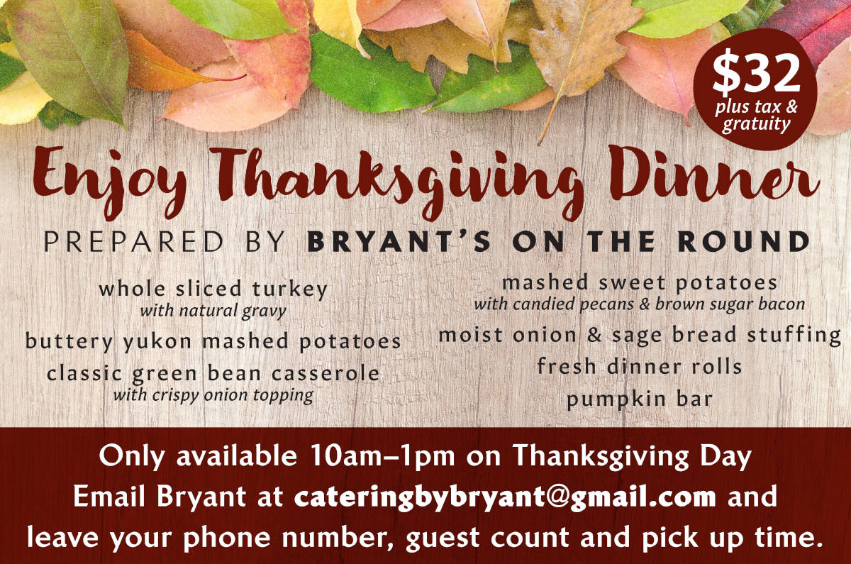 Thanksgiving dinner flyer