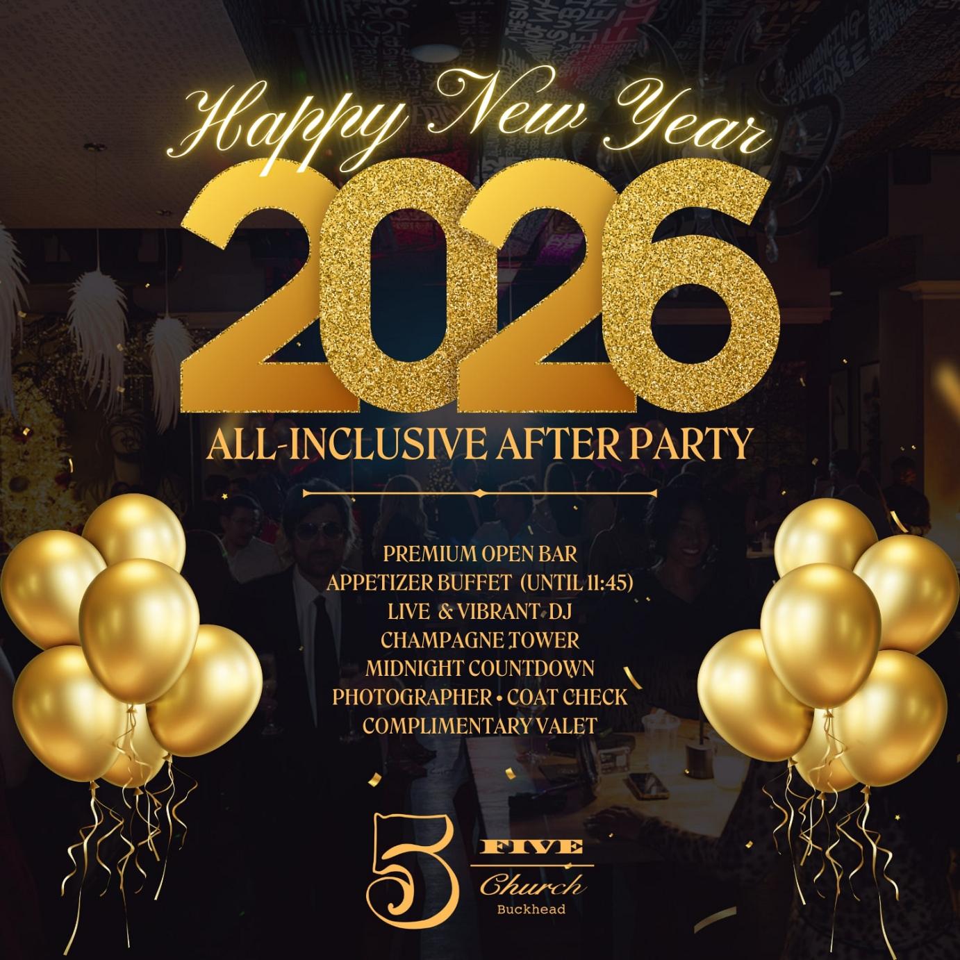 New Year Rooftop 2026 Flyer