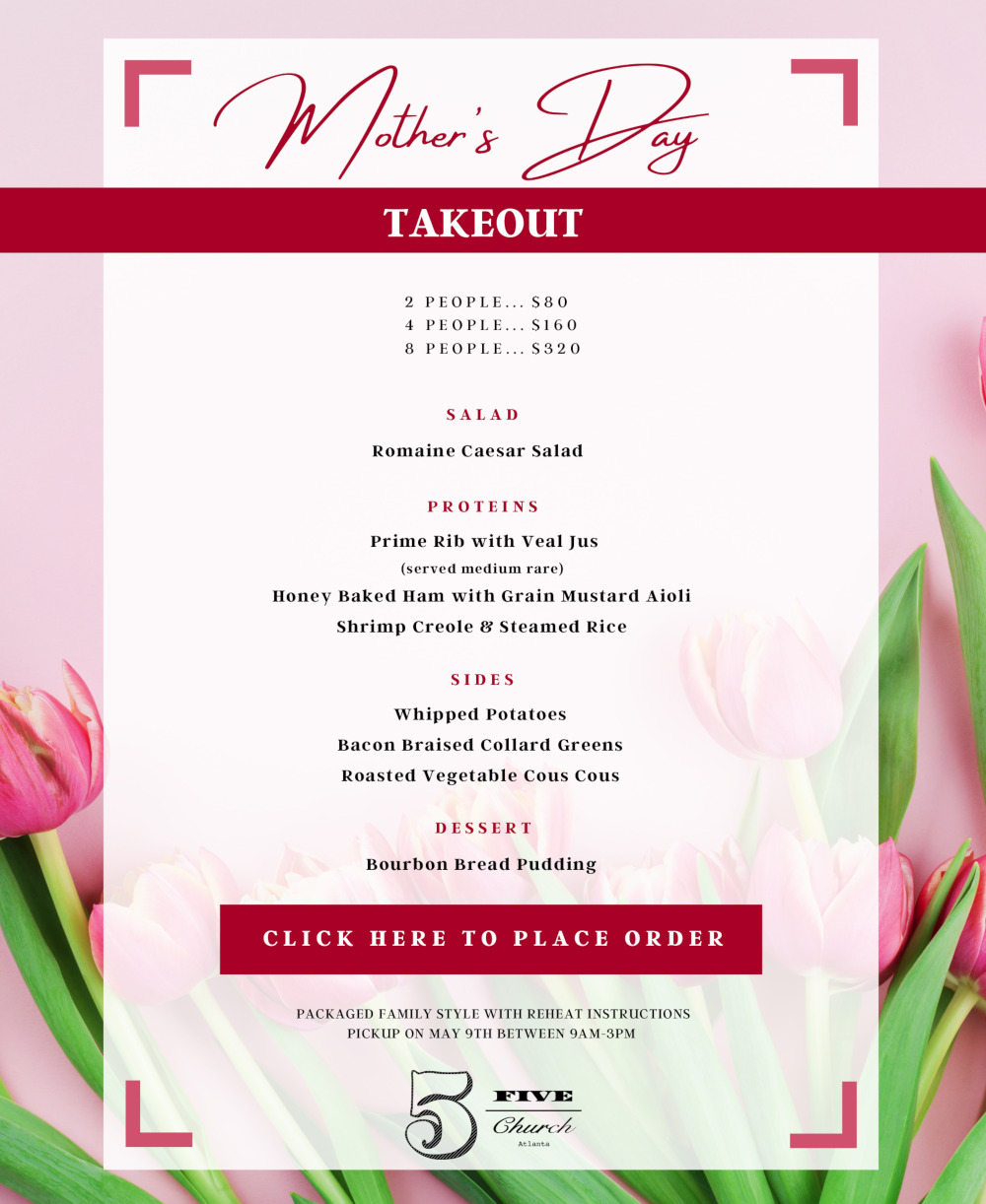 takeout menu