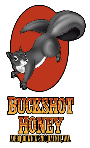Buckshot Honey logo top