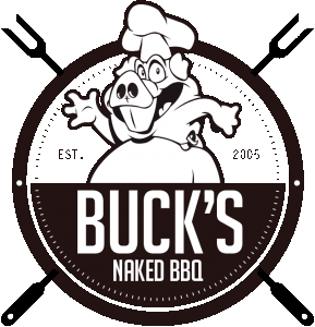 Bucks Naked BBQ logo scroll