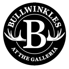 Bullwinkles at the Galleria logo scroll
