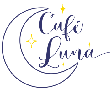 Cafe luna logo scroll