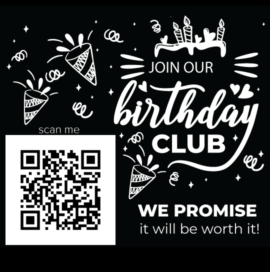 Birthday club qr code