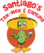 Santiago's Tex-Mex and Cantina #1 logo scroll