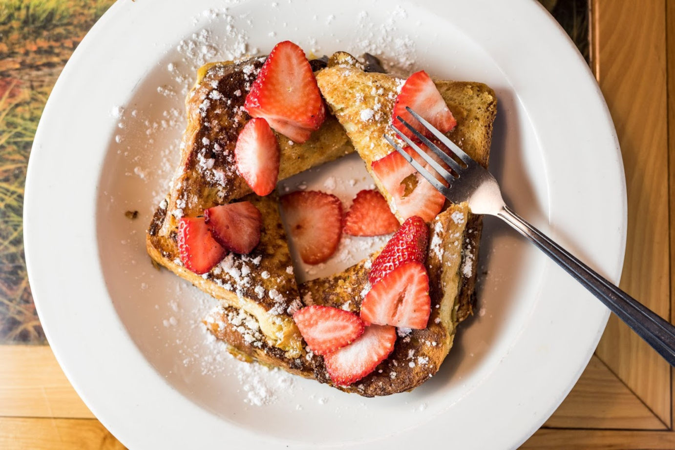 French toast with fruit on top