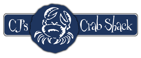 CJ's Crab Shack logo scroll
