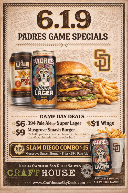 Padres game specials
