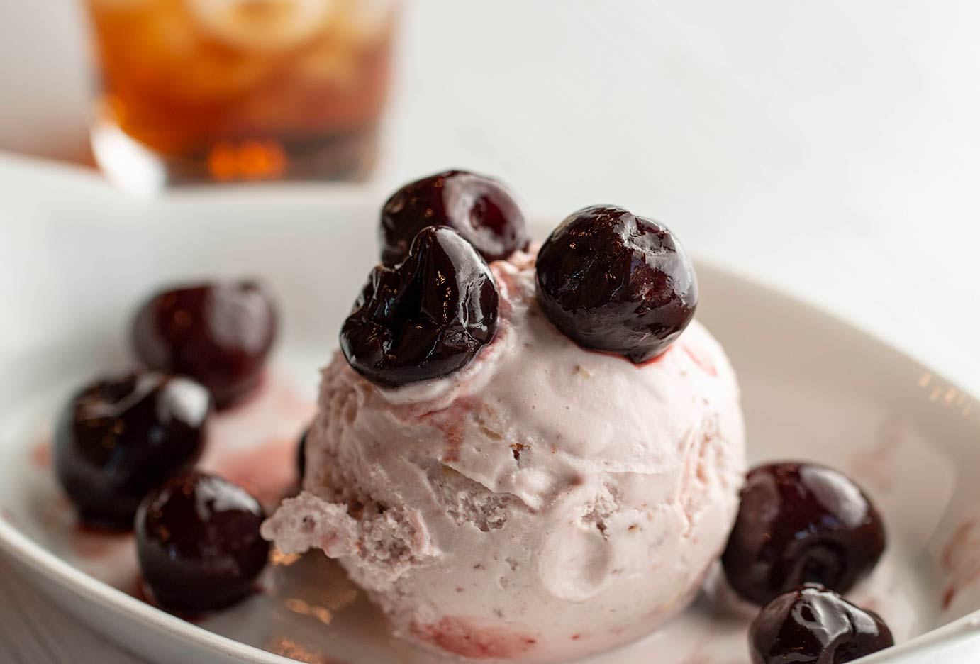cherry ice cream photo