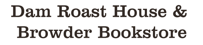 Dam Roast House & Browder Bookstore logo scroll