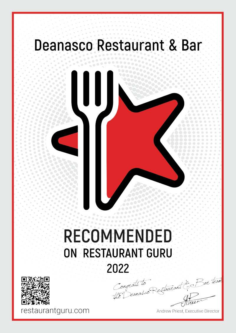 Restaurant Guru certificate