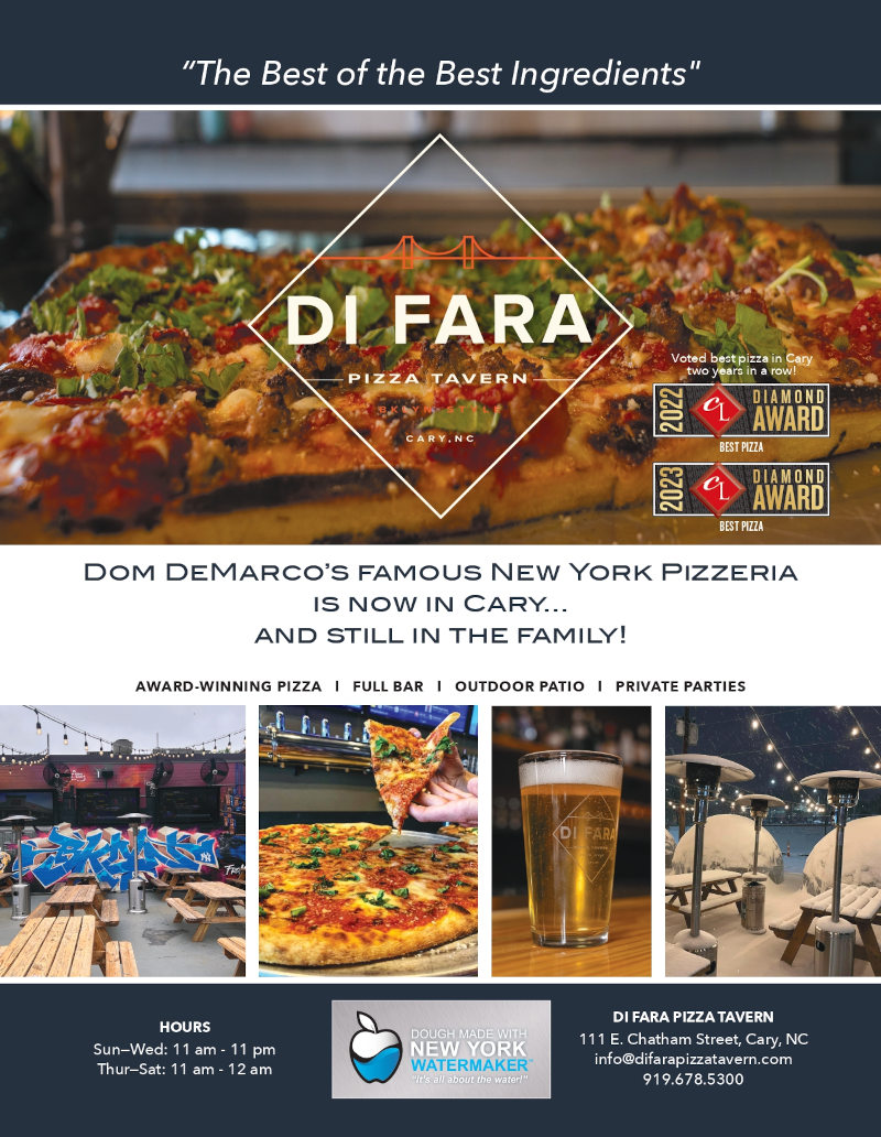 Cary Di Fara pizza tavern poster