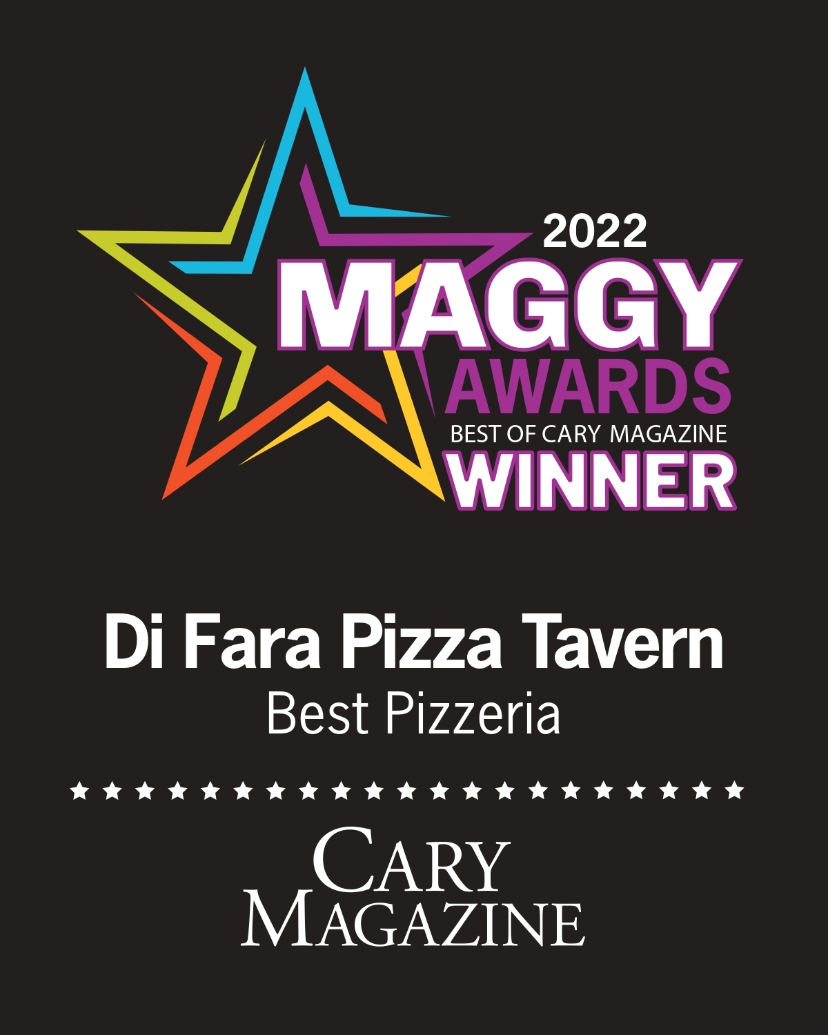 2022 Maggy award, Best Pizzeria