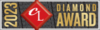 Badge Cary Living Diamond Award 2023 for best pizza