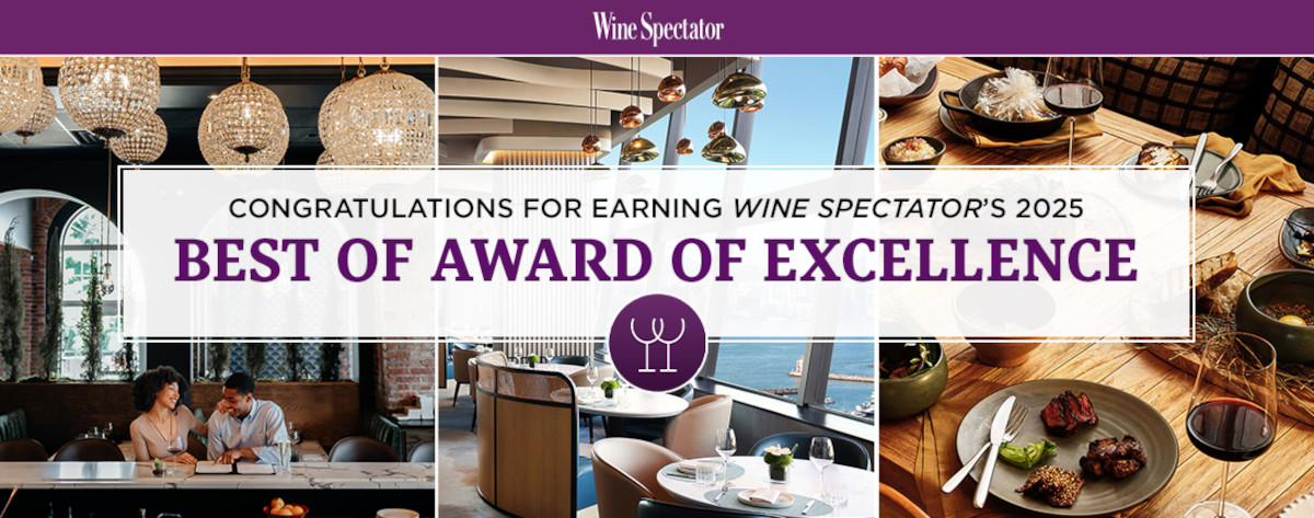 Wine Spectator's 2025 best of award of excellence