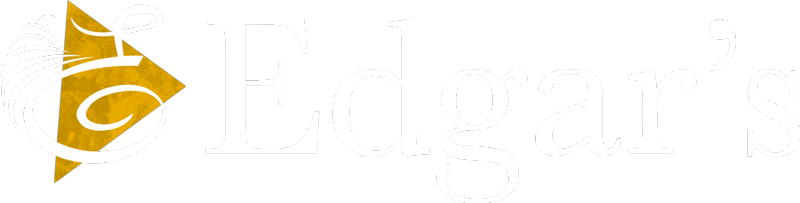 Edgar's Restaurant logo scroll