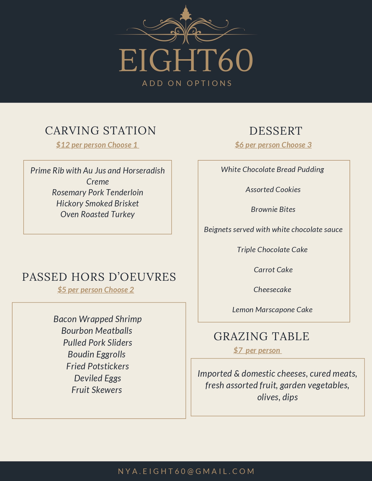 Catering menu part 3