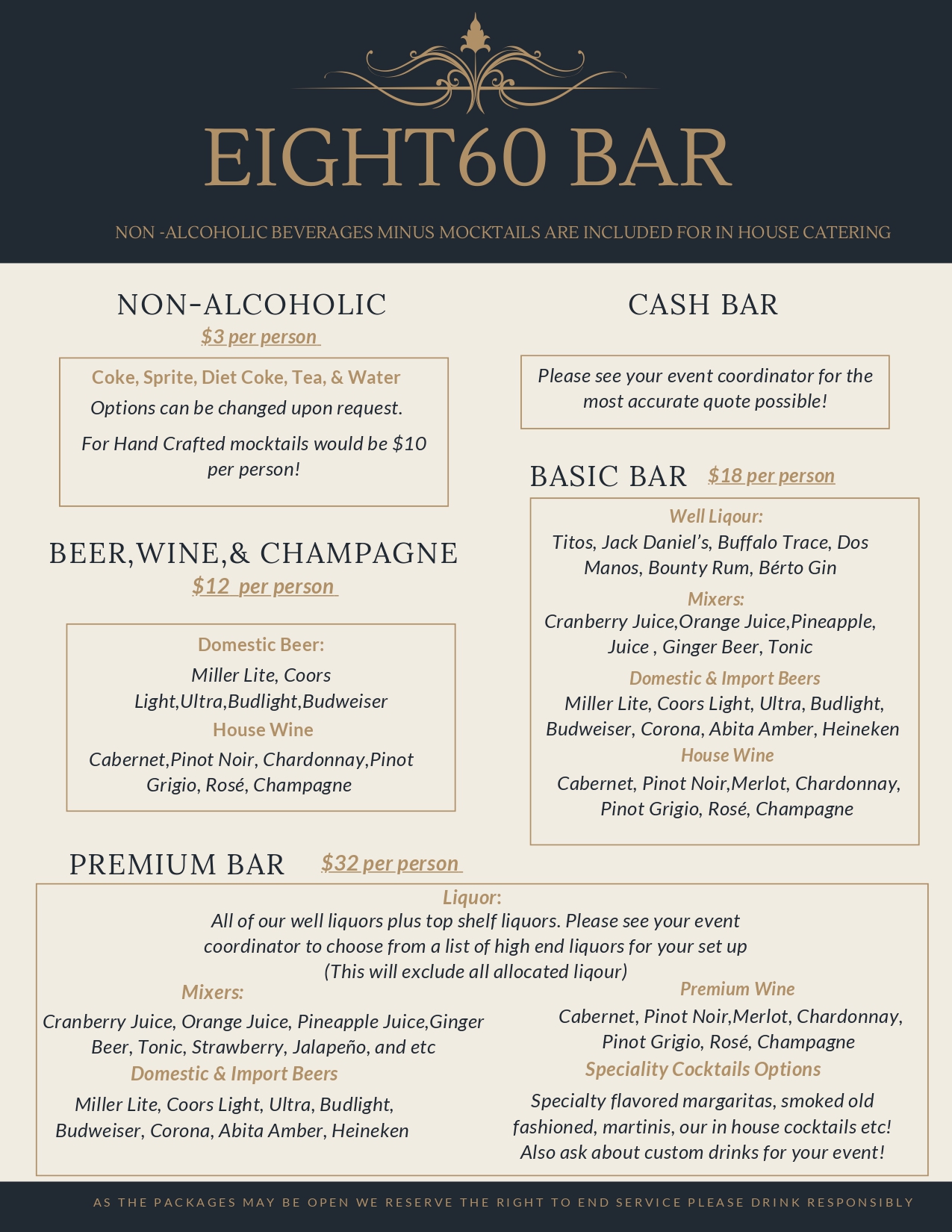 Catering menu part 4