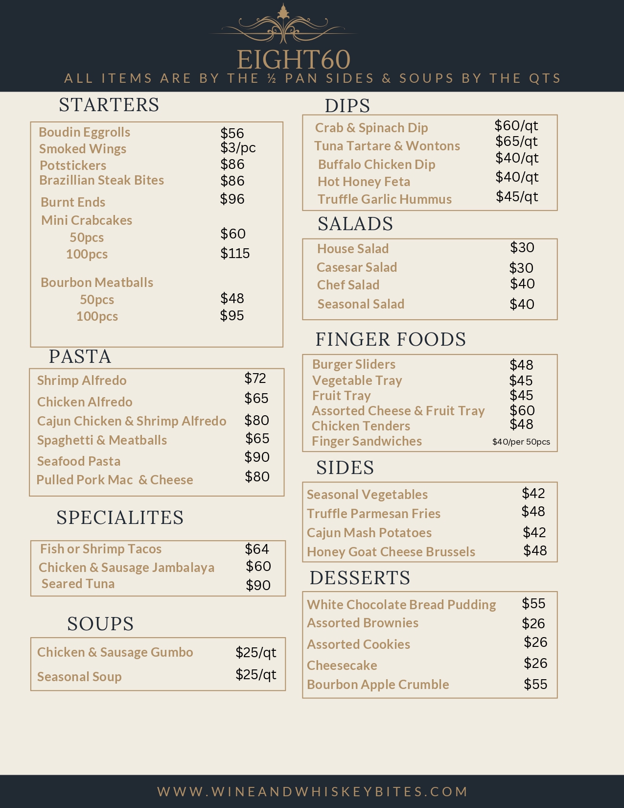 Catering menu part 5