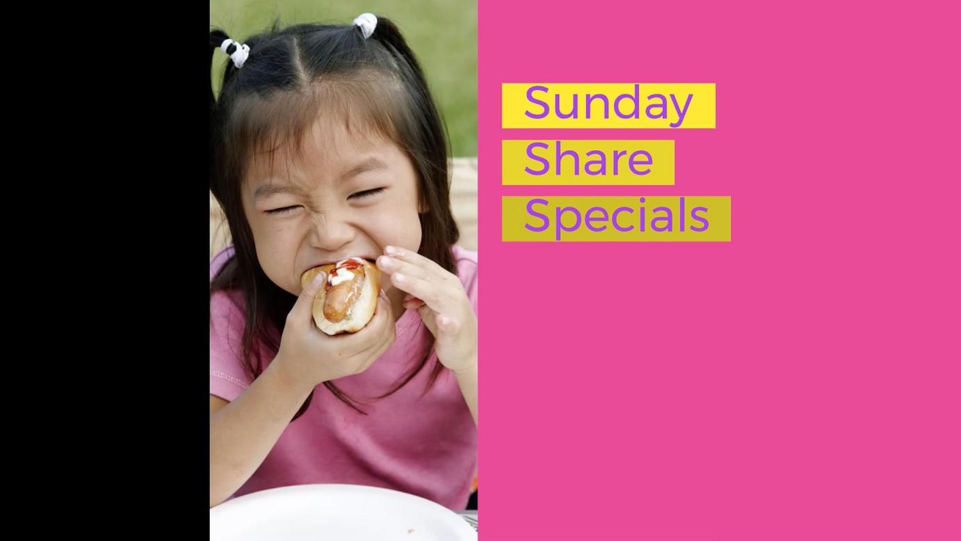 Sunday Share Specials