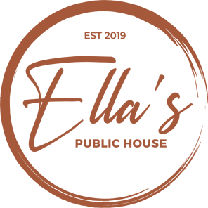 Ella's Public House logo scroll