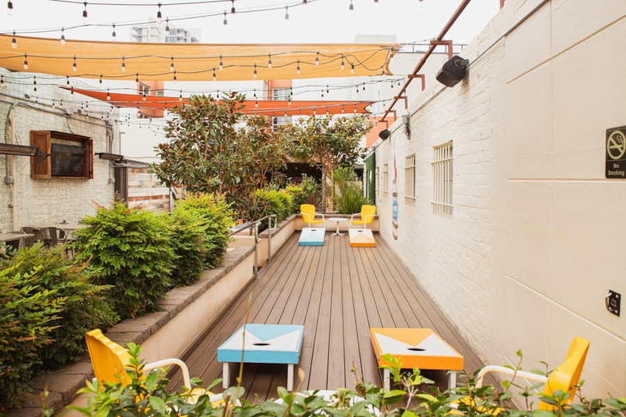Restaurant patio