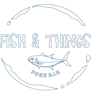 Fish & Things Poke Bar logo scroll