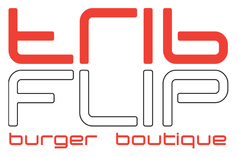 FLIP burger boutique logo scroll