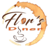 Flor's Diner logo scroll
